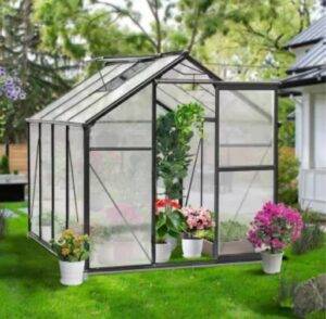Untitled design - 1 Walk-In Polycarbonate Greenhouse with Aluminum Frame for Outdoors